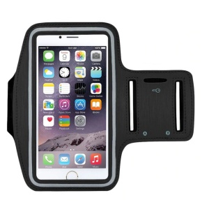 Suport tip Armband pentru iPhone 7 si 8 Plus de 5.5 inch, prindere de mana, negru