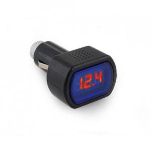 Tester pentru baterie auto, display LED, afisare in timp real, negru