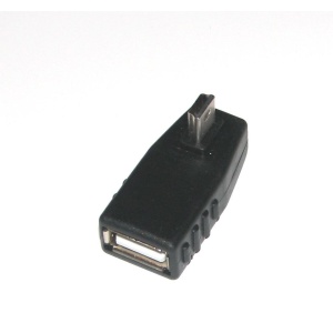 Adaptor OTG Mini USB la 90 grade - orientare spre Stanga