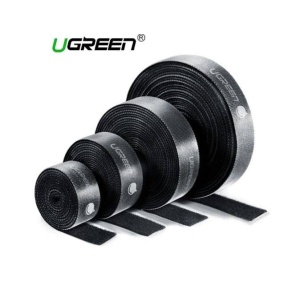 Banda organizare cabluri, marca Ugreen, 100 cm, Neagra