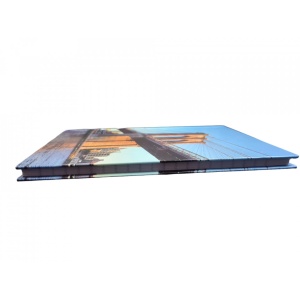 Block notes, MIXDesign, liniat dictando tip W, A5, 96 file, coperti cartonate, model Pod, Albastru