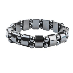 Bratara din Hematit Magnetic, cu margele din hematit de culoare Neagra