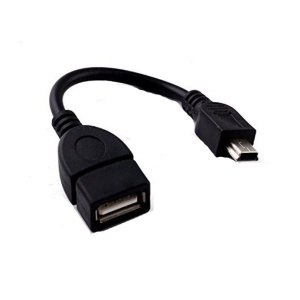 Cablu OTG cu Mini USB - Negru