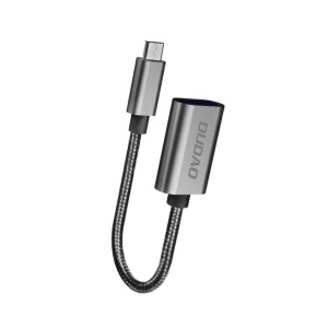 Cablu OTG USB to Micro USB, 17 cm, Dudao L15M, negru