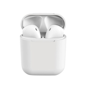 Casti tip Airpods, Bluetooth, Super Bass, Handsfree, Android, iOS, Alb