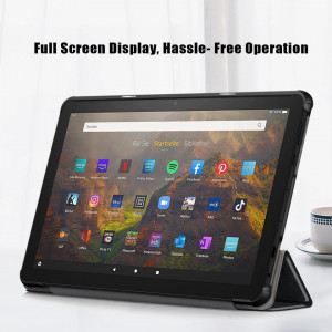 Husa Smart Cover tableta, pentru Amazon Fire HD 10 gen 13 2023, neagra