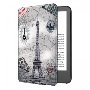 Husa Smart Cover tableta, pentru Kindle Paperwhite 2022 11th 6 inch, gri