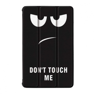 Husa smart cover tableta, pentru Lenovo Tab M8 TB-8705 3rd Gen 8 inch, model face, alb si negru