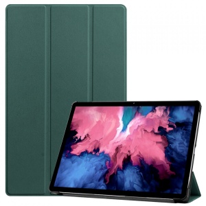 Husa smart cover tableta, pentru Lenovo Tab P11 Plus 11 inch J616/J607 verde inchis
