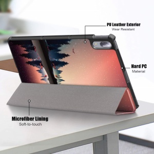 Husa Smart Cover tableta, pentru Lenovo Tab P11 Pro 11.5 inch TB-J706F/J706L, model peisaj
