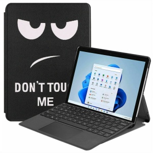 Husa Smart Cover tableta, pentru Microsoft Surface Pro 8 13 inch 2021 cu model, alb negru