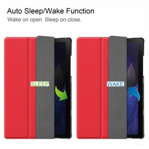 Husa Smart Cover tableta, pentru Samsung Galaxy Tab A8 10.5 X-200 X205 rosie