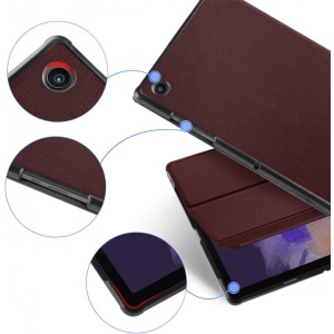 Husa Smart Cover tableta, pentru Samsung Galaxy Tab A8 10.5 X-200 X205 visiniu