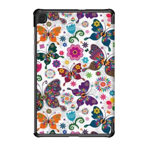 Husa Smart Cover tableta, pentru Samsung Galaxy Tab S6 Lite 10.4 inch 2022 P613 P619, fluturie, multicolor