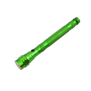 Lanterna auto LED, telescopica, cap extensibil, 2 magneti, 3 LED-uri, Verde