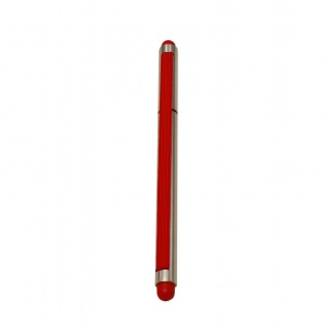Stylus 2 in 1 cu Pix cu capac si elastic, Rosu