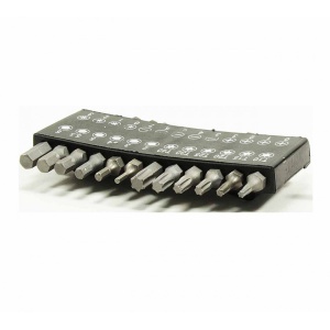 Set 25 piese, Bituri hexagonale Chrome Vanadium, cu suport pentru curea