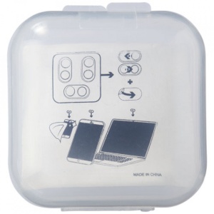 Set 3 bucati, Protectie pentru camera fotovideo, anti spion, spyware, culisabila, Rosu