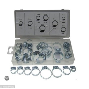 Set 40 piese, coliere metalice cu cap drept, marimi diferite