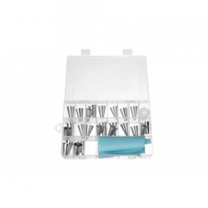 Set Decorator torturi, prajituri sau briose cu 24 de capete incluse, Turcoaz