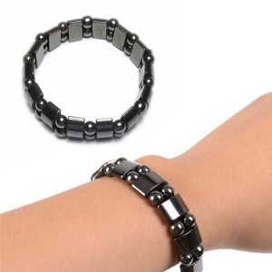 Bratara din Hematit Magnetic, cu margele din hematit de culoare Neagra