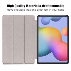 Husa Smart Cover pentru tableta Samsung Galaxy Tab S7FE 12.4 model fluture, alba