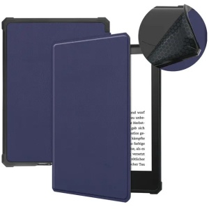 Husa Smart Cover tableta, pentru Kindle Paperwhite 5 2021 6.8 inch, bleumarin
