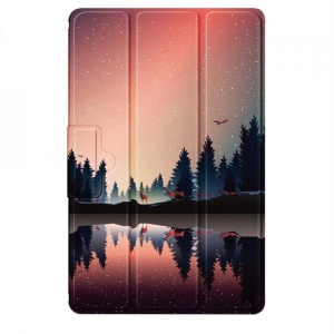 Husa smart cover tableta, pentru Lenovo Tab M10 gen 3 10.1 inch TB-328 model peisaj multicolor