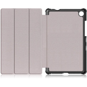 Husa smart cover tableta, pentru Lenovo Tab M8 TB-8705 3rd Gen 8 inch, model face, alb si negru