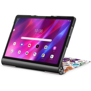 Husa Smart Cover tableta, pentru Lenovo Yoga Tab 11 YT-J706F 11 inch 2021 model fluturi, alb