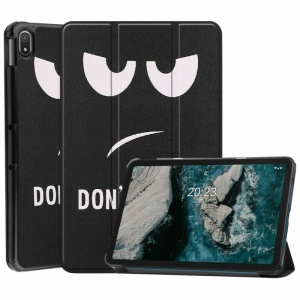 Husa Smart Cover tableta, pentru Nokia T20 10.4 inch cu model, negru si alb