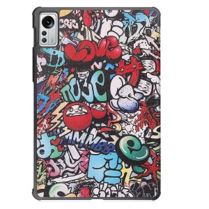 Husa Smart Cover tableta, pentru Xiaomi Pad 5 Pro 12.4 2022, graffiti, multicolor