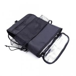 Organizator auto Termic, pentru spataru scaunelor, panza groasa, negru