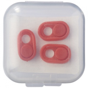 Set 3 bucati, Protectie pentru camera fotovideo, anti spion, spyware, culisabila, Rosu