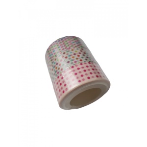 Set 3 Role Banda Adeziva Decorativa din hartie, pentru cadouri si decoratiuni, cu buline