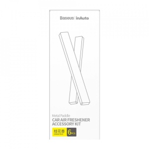 Set 6 bucati, rezerva odorizant auto aromaterapie Baseus Metal Paddle, Osmanthus