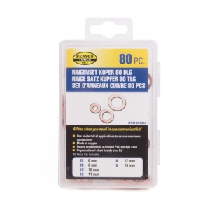 Set 80 piese, Saibe electrice din cupru, 6 dimensiuni