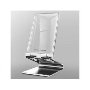 Suport modern Baseus Glass Bracket pentru Birou - Argintiu