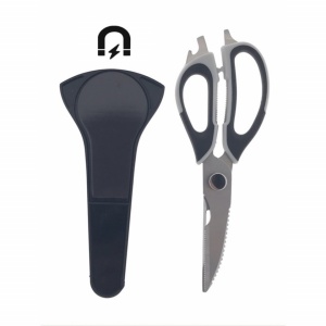 Foarfeca 9 in 1, cu suport magnetic, Neagra Multifunctionala