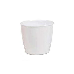 Ghiveci pentru flori, LUX Academy, rotund, diametru 11 cm, Alb