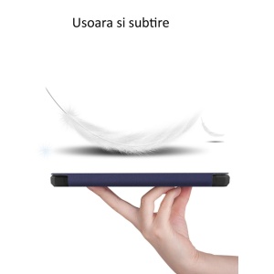 Husa Smart Cover tableta, pentru Kindle Paperwhite 5 2021 6.8 inch, bleumarin