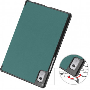 Husa Smart Cover tableta, pentru Lenovo Tab M9 9 inch TB310 2022, verde inchis