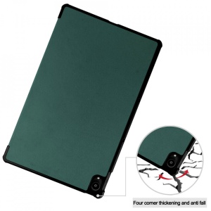 Husa smart cover tableta, pentru Lenovo Tab P11 Plus 11 inch J616/J607 verde inchis