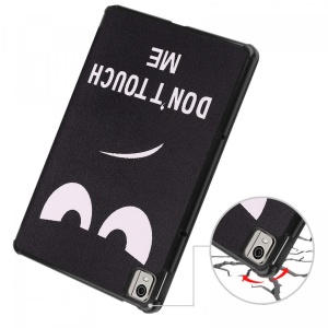 Husa smart cover tableta, pentru Nokia T21 10.4 2022 cu model face, alb negru