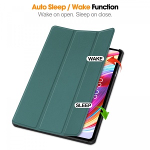 Husa Smart Cover tableta, pentru Teclast T50 11 inch, culoare verde inchis
