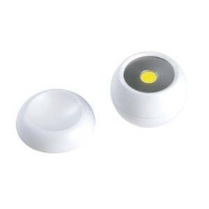 Lampa cu fixare magnetica, 10 leduri COB, rotunda, rotire 360 grade, Alba