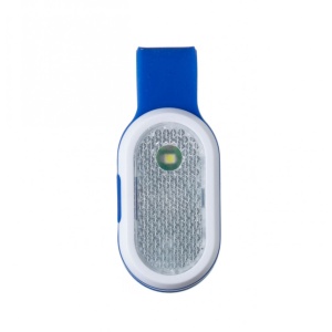 Lampa de siguranta cu lumina alba si rosie pentru Jogging, fixare magnetica, Albastra