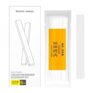 Set 6 bucati, rezerva odorizant auto aromaterapie Baseus Metal Paddle, Osmanthus