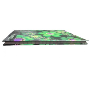 Block notes, MIXDesign, liniat dictando tip W, A5, 96 file, coperti cartonate, model flori, Verde