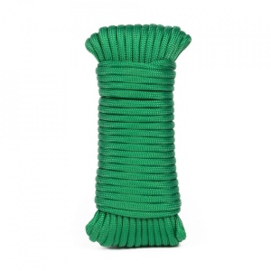 Bobina sfoara paracord, rezistenta 125kg, grosime 3mm, lungime 15m, Verde